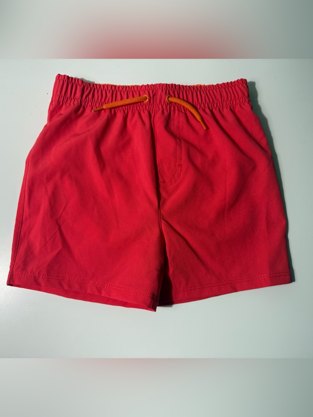 Red Women's Drawstring Athletic Shorts